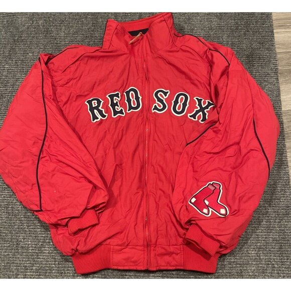 Vintage Boston Red Sox Jacket Mens Large  Majestic MLB Authentic Collection - Picture 1 of 7